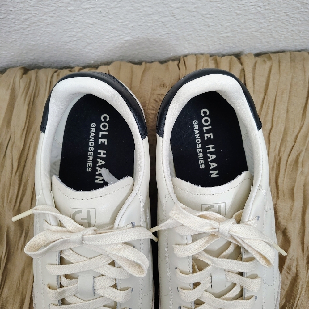 Cole Haan GrandSeries Women’s Leather Sneakers White Gum Sole Size 10B - Picture 5 of 14